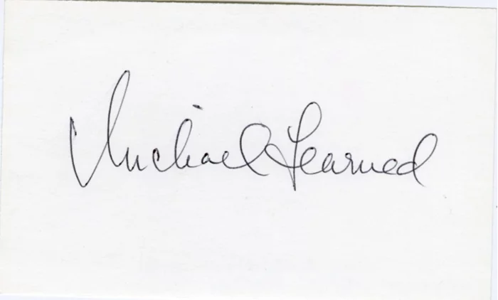 Michael Learned autograph