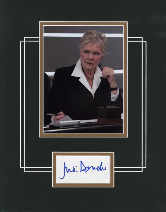 Judi Dench autograph