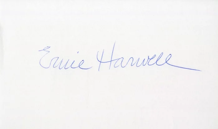 Ernie Harwell autograph