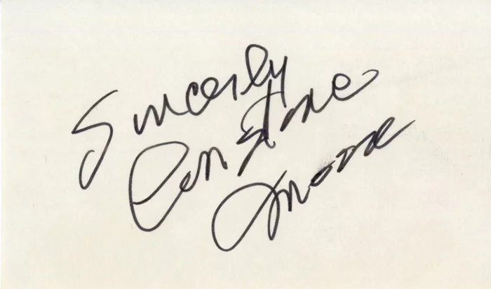 Constance Moore autograph