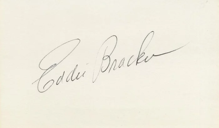 Eddie Bracken autograph