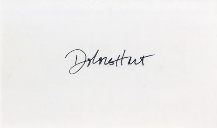Dolores Hart autograph