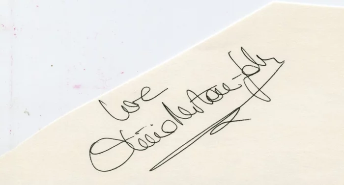 Olivia Newton-John autograph