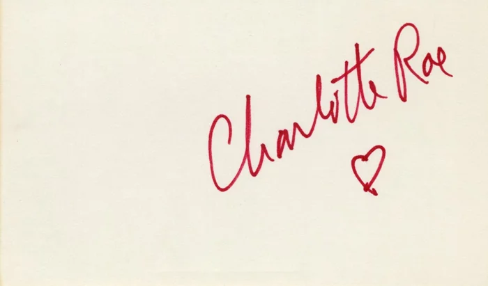 Charlotte Rae autograph