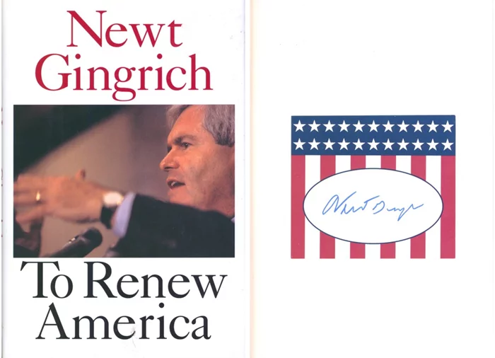 Newt Gingrich autograph