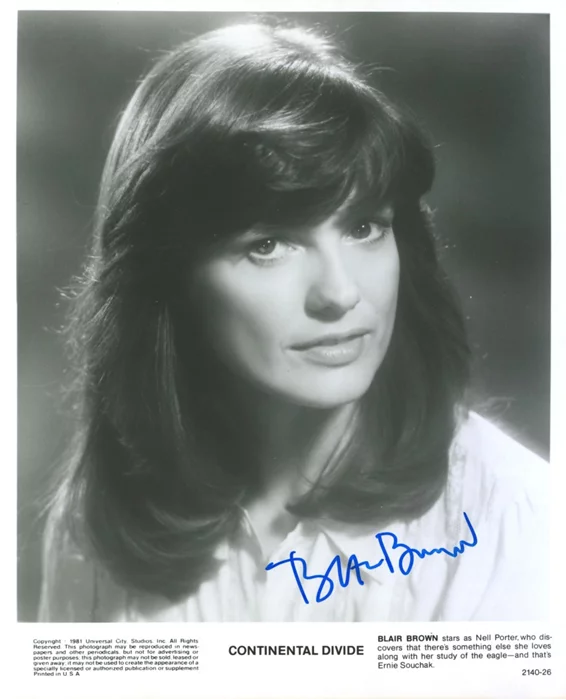 Blair Brown autograph
