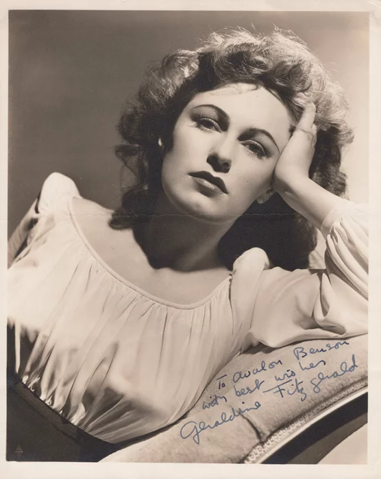 Geraldine Fitzgerald autograph