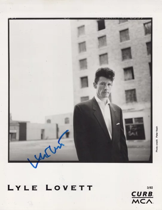 Lyle Lovett autograph