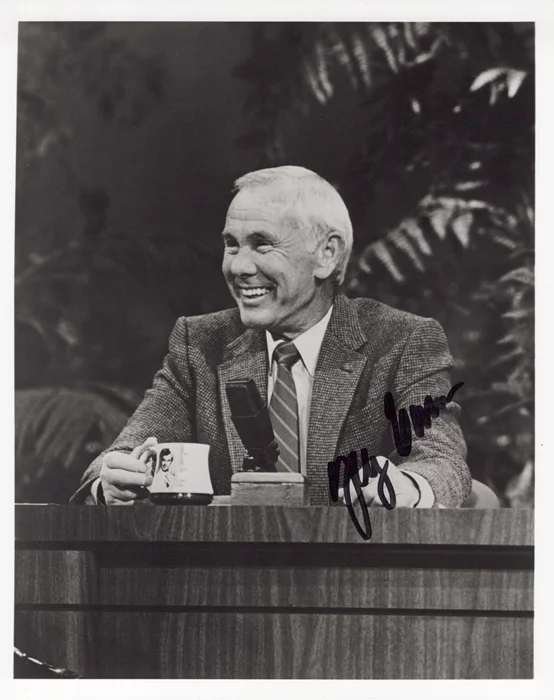 Johnny Carson autograph