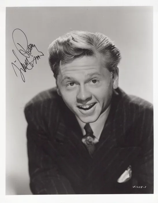 Mickey Rooney autograph