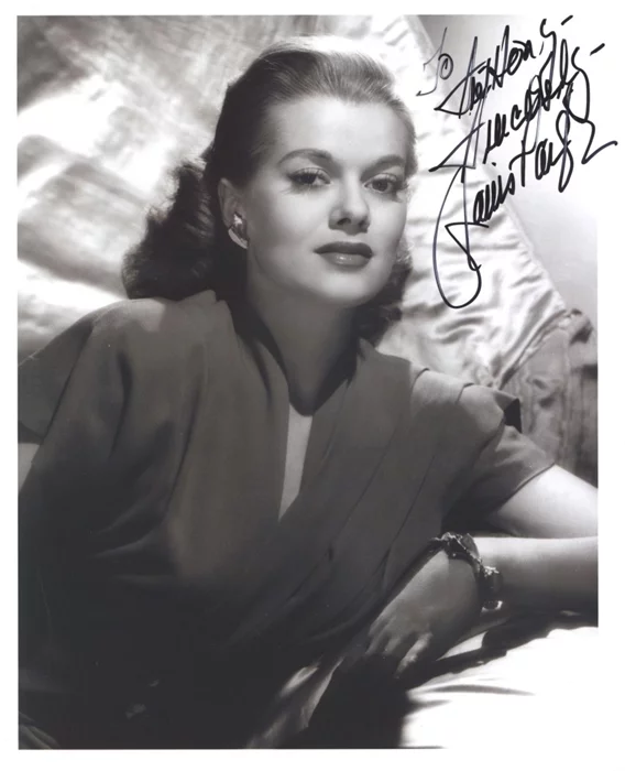Janis Paige autograph