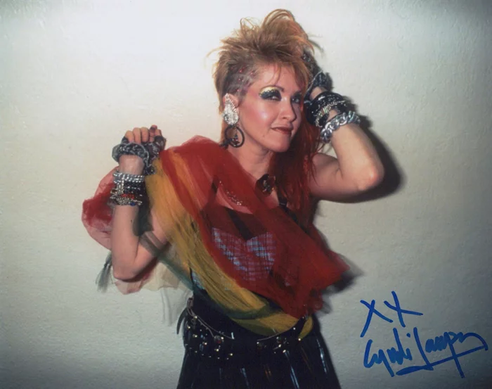 Cyndi Lauper autograph