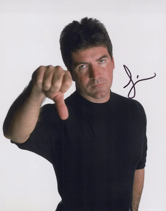 Simon Cowell autograph