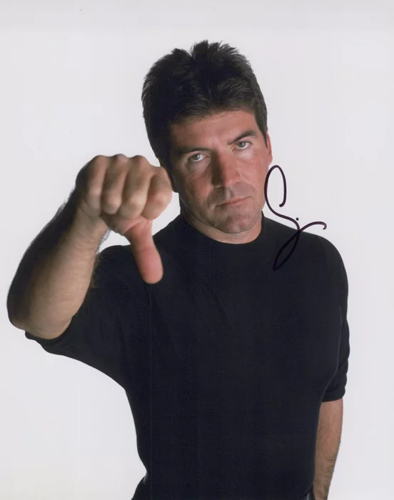 Simon Cowell autograph