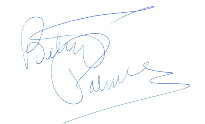 Betsy Palmer autograph