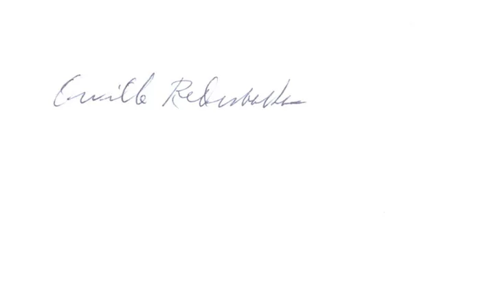 Orville Redenbacher autograph
