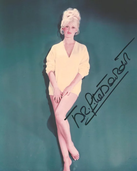 Brigitte Bardot autograph