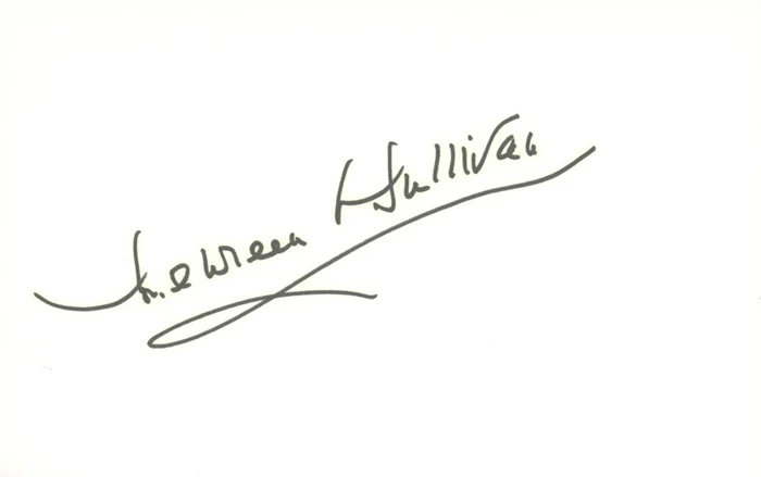 Maureen O'Sullivan autograph