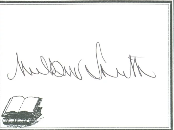 Wilbur Smith autograph