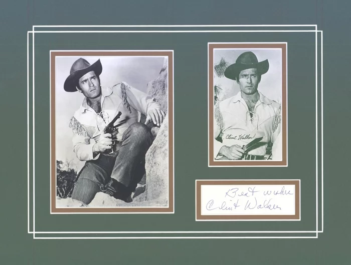 Clint Walker autograph