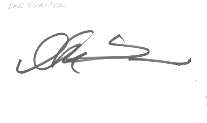 Ike Turner autograph