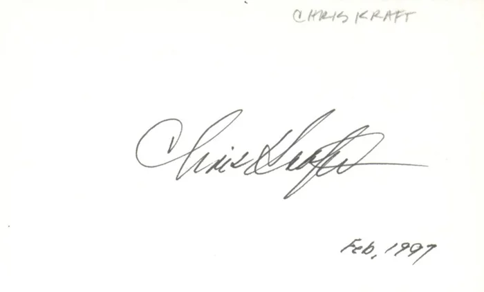 Chris Kraft autograph