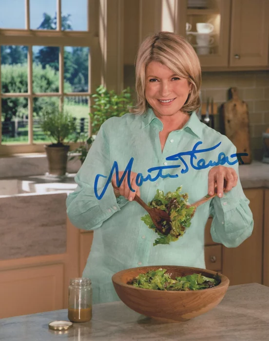 Martha Stewart autograph