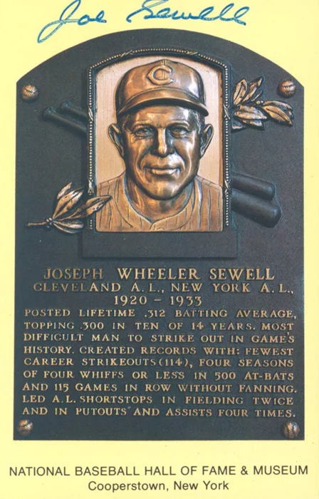 Joe Sewell autograph