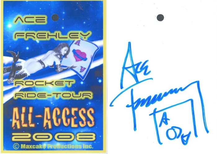 Ace Frehley autograph