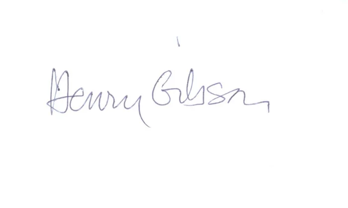 Henry Gibson autograph