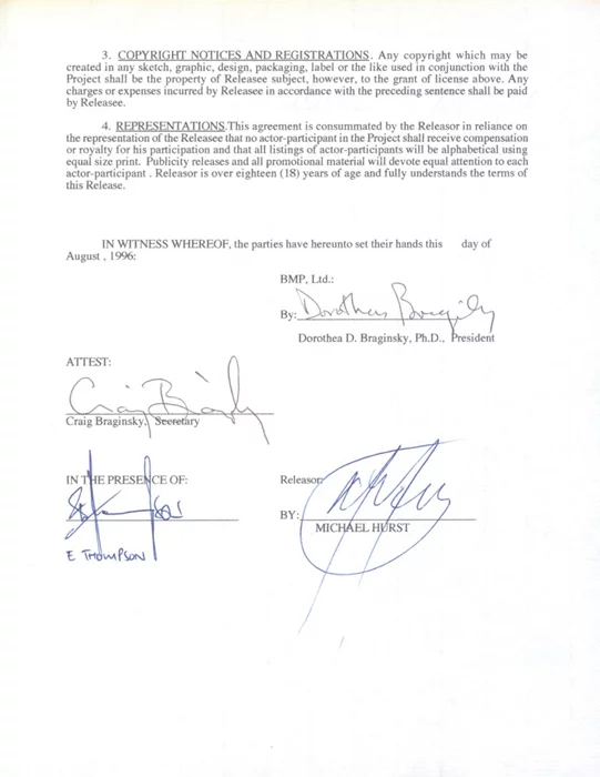 Michael Hurst autograph