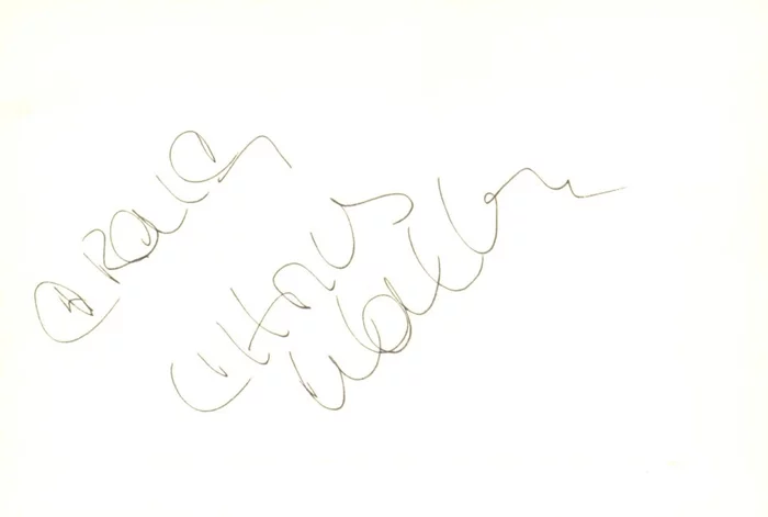 Christopher Walken autograph