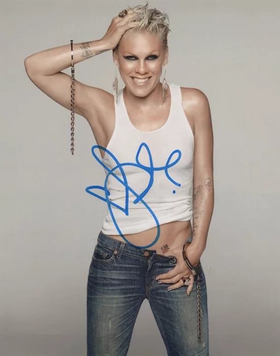 Pink autograph
