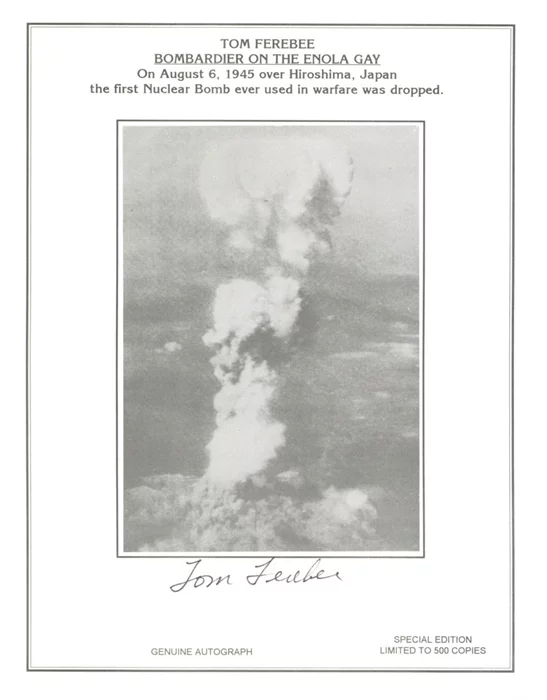 Tom Ferebee autograph