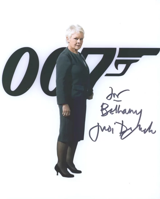 Judi Dench autograph