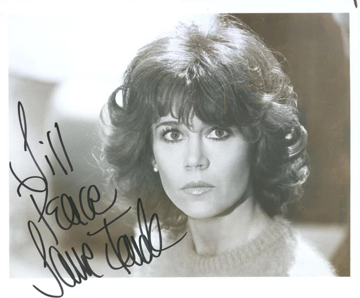 Jane Fonda autograph