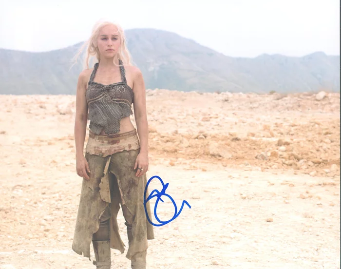 Emilia Clarke autograph