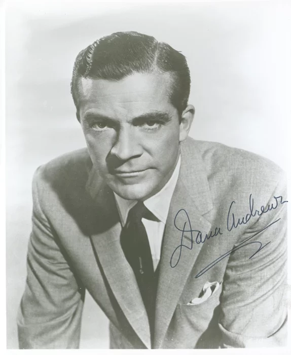 Dana Andrews autograph