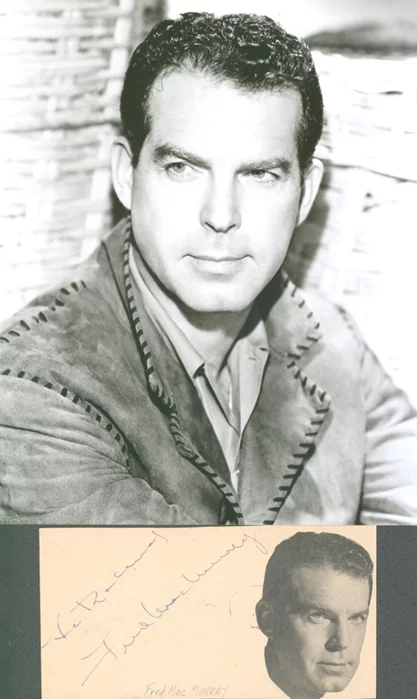 Fred MacMurray autograph