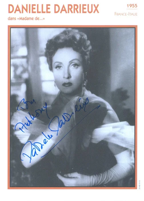 Danielle Darrieux autograph