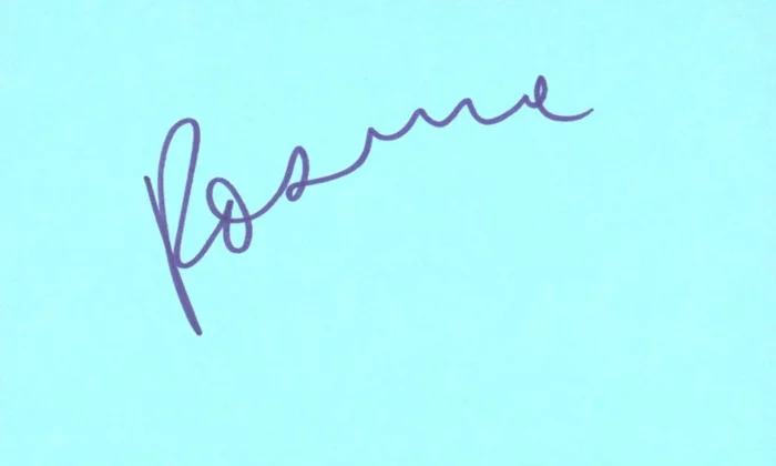 Roseanne Barr autograph