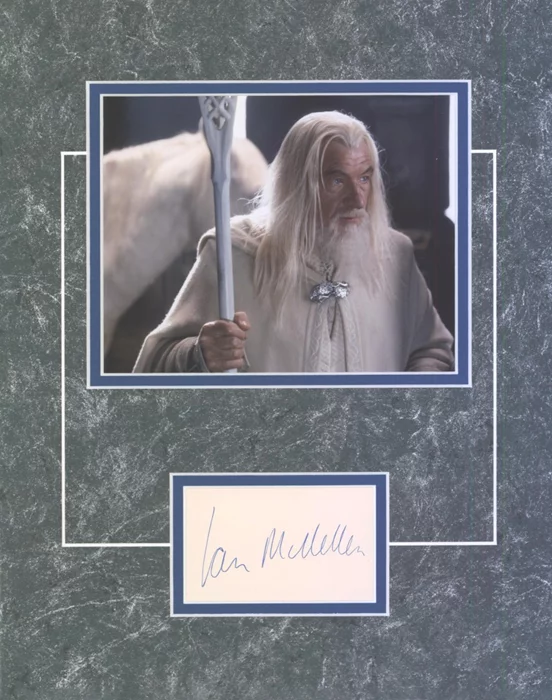 Ian McKellen as Gandalf autograph
