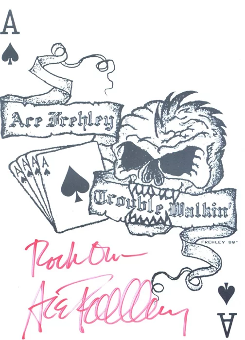 Ace Frehley autograph