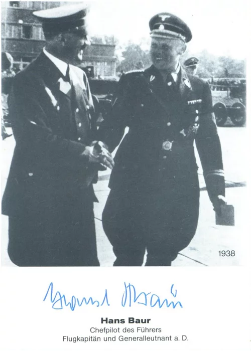 Hans Bauer autograph