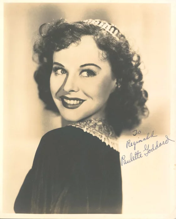 Paulette Goddard autograph