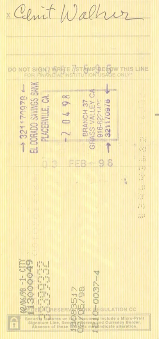 Clint Walker autograph