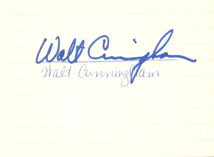 Walt Cunningham autograph