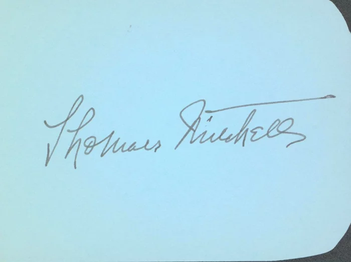 Thomas Mitchell autograph