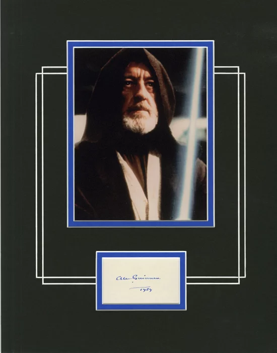 Alec Guinness autograph