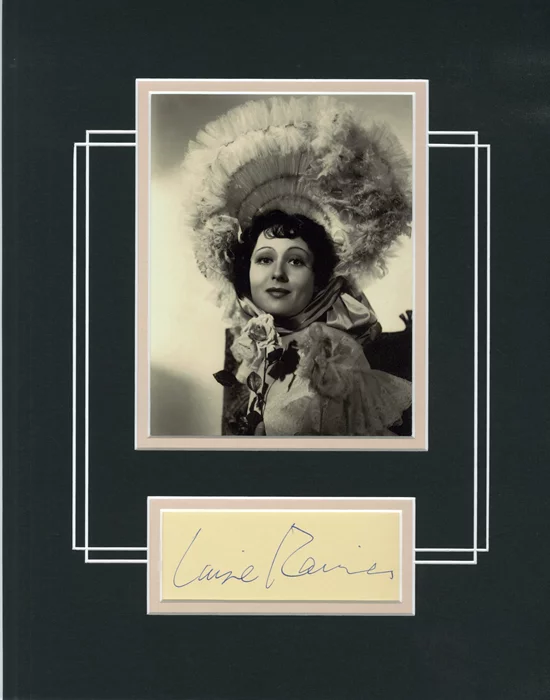 Luise Rainer autograph